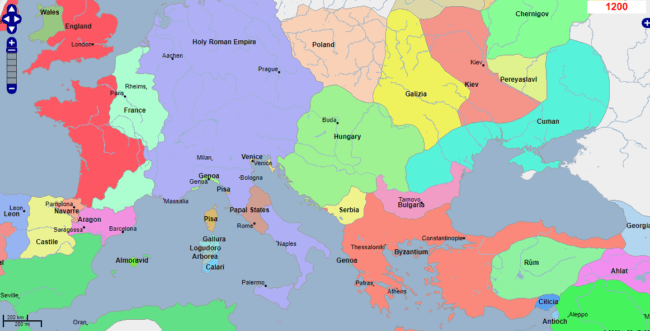 Карта Европы: Современная и историческая
